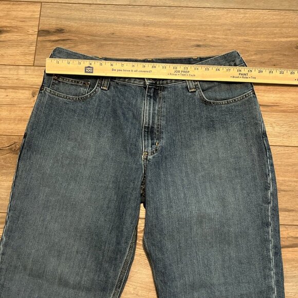 Men's Carhartt Relaxed Fit Denim Jeans 38x30 Blue Modern Work Casual 101483-980 - Picture 4 of 11